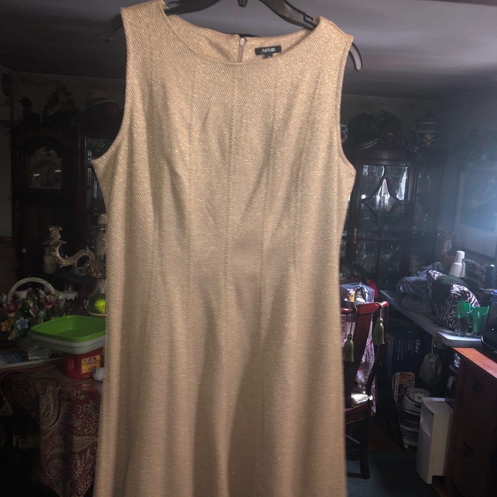 Apt 9 - Tan and Cream Dress